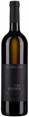 Fľaša vína Veltlínské zelené 2021, zemské víno (suché)