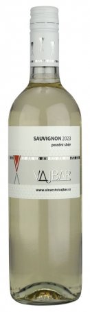 Fľaša vína SAUVIGNON SUCHÉ 2023, pozdný sber (suché)