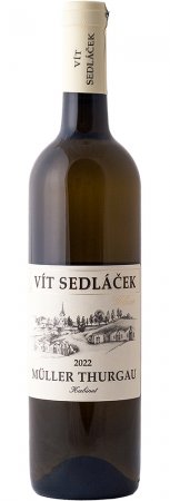 Fľaša vína Müller Thurgau 2022, kabinetné víno (polosuché)