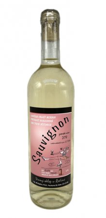 Fľaša vína Sauvignon 2018, zemské víno (polosuché)