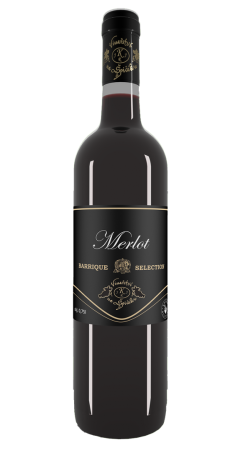 Fľaša vína Merlot 2022, pozdný sber (suché)