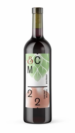Fľaša vína Cabernet Moravia chmel 2022, zemské víno (suché)
