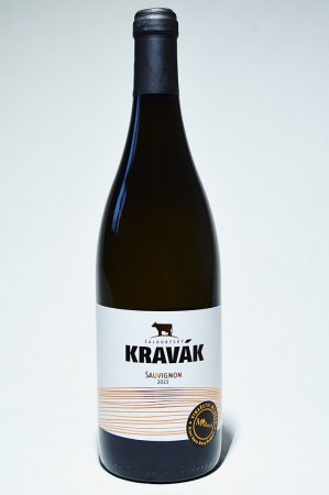 Fľaša vína Sauvignon Kravák 2022, zemské víno (suché)