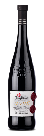 Fľaša vína Chardonnay 2022, pozdný sber (polosuché)