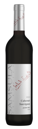 Fľaša vína Cabernet Sauvignon 2022, pozdný sber (suché)