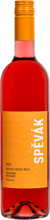 Fľaša vína Zweigeltrebe rosé 2023, pozdný sber (polosladké)