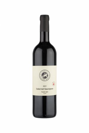 Fľaša vína Cabernet Sauvignon 2021, pozdný sber (suché)