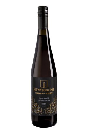 Fľaša vína Cabernet Sauvignon 2021, moravské zemské víno (suché)