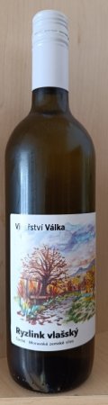 Fľaša vína Ryzlink vlašský, zemské víno (suché)