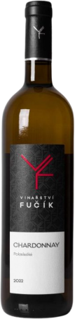 Fľaša vína Chardonnay 2022, výber z hrozna (polosladké)