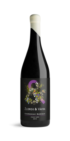 Fľaša vína Chardonnay barrique, pozdný sber (suché)