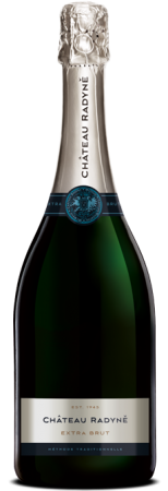 Fľaša vína Chateau Radyně 2020, akostné šumivé víno (extra brut)