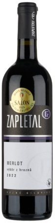 Fľaša vína Merlot 2022, výber z hrozna (suché)