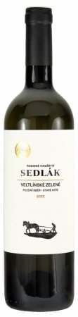 Fľaša vína Veltlínské zelené (Staré keře) 2022, pozdný sber (suché)
