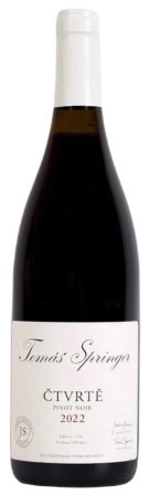 Fľaša vína Pinot noir (Čtvrtě) 2022, moravské zemské víno (suché)