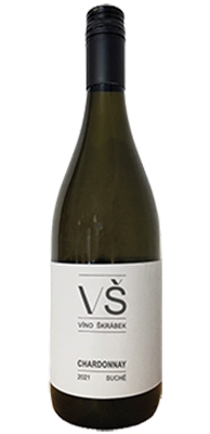 Fľaša vína Chardonnay 2021, zemské víno (suché)
