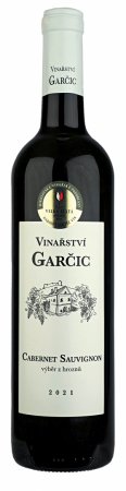 Fľaša vína Cabernet Sauvignon 2021, výber z hrozna (suché)