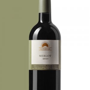 Fľaša vína Merlot 2020, výber z hrozna (suché)