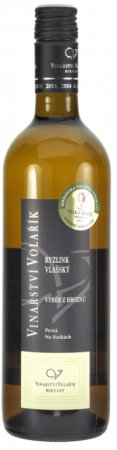 Fľaša vína Ryzlink vlašský 2022, výber z hrozna (polosuché)