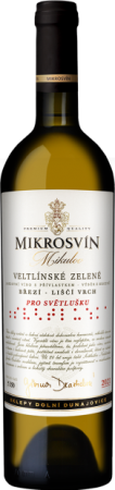 Fľaša vína Veltlínské zelené (Liščí vrch) 2021, výber z hrozna (suché)