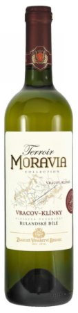 Fľaša vína Rulandské bílé, Terroir Moravia, Vracov, Klínky 2021, výber z hrozna (suché)