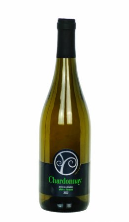 Fľaša vína Chardonnay 2022, výber z hrozna (polosuché)