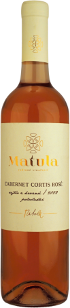 Fľaša vína Cabernet Cortis rosé 2022, výber z hrozna (polosuché)