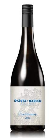 Fľaša vína Chardonnay 2022, pozdný sber (suché)