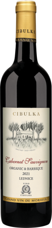 Fľaša vína Cabernet Sauvignon (Organic & Barrique) 2021, výber z hrozna (suché)