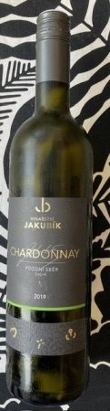 Fľaša vína Chardonnay 2019, pozdný sber (suché)