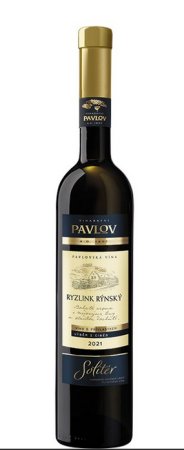 Fľaša vína Ryzlink rýnský 2021, cibébový výber (sladké)