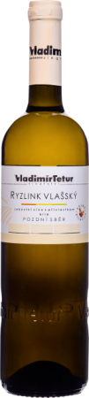 Fľaša vína Ryzlink vlašský 2022, pozdný sber (suché)