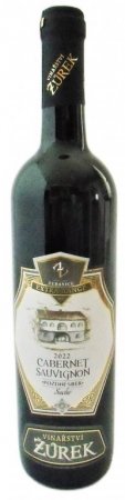 Fľaša vína Cabernet Sauvignon 2022, pozdný sber (suché)