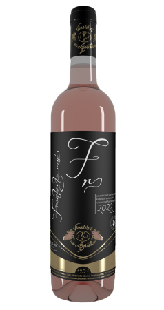 Fľaša vína Frankovka rosé 2022, kabinetné víno (suché)