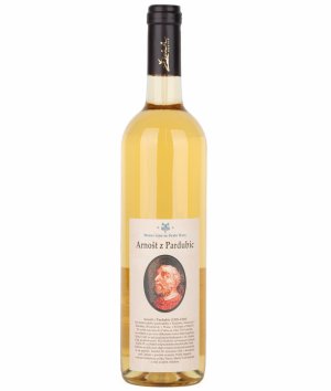 Fľaša vína Arnošt z Pardubic - Mešní víno ze Svaté Hory - Souvignier gris 2017, výber z hrozna (polosladké)