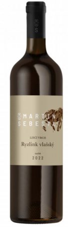 Fľaša vína Ryzlink vlašský 2022, pozdný sber (suché)