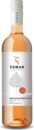 Fľaša vína Cabernet Sauvignon klaret 2022, pozdný sber (suché)