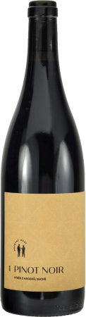 Fľaša vína Pinot noir 2018, výber z hrozna (suché)