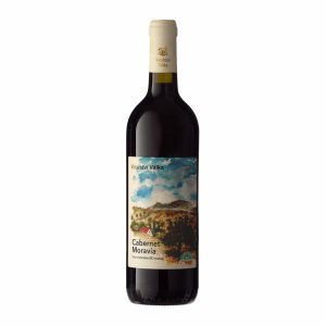 Fľaša vína Cabernet Moravia 2021, pozdný sber (suché)