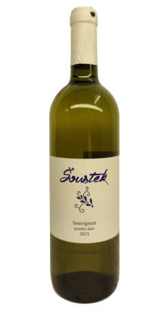 Fľaša vína Sauvignon 2021, pozdný sber (polosuché)