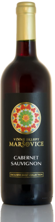 Fľaša vína Cabernet Sauvignon - dezertní🍰 2022, zemské víno (polosladké)
