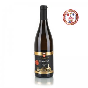 Fľaša vína Chardonnay 2018, kabinetné víno (suché)