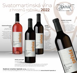 Fľaša vína Svatomartinské Svatovavřinecké rosé 2022, zemské víno (suché)