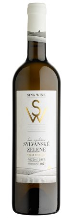 Fľaša vína Sylvánské zelené 2021, pozdný sber