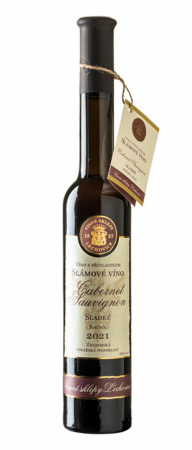 Fľaša vína Cabernet Sauvignon 2021, slamové víno (sladké)