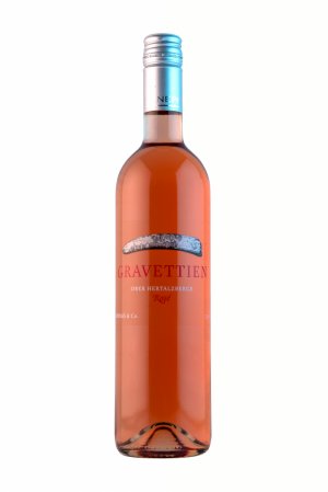 Fľaša vína Gravettien Rosé 2020, zemské víno (suché)