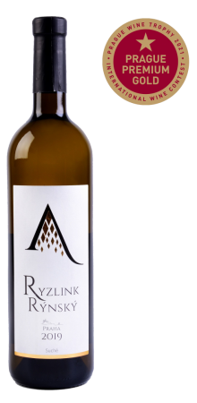 Fľaša vína Ryzlink rýnský 2019, zemské víno (suché)