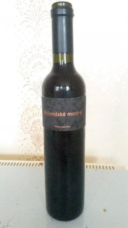 Fľaša vína Rulandské modré 2018, zemské víno (suché)