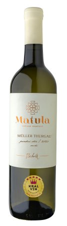 Fľaša vína Müller Thurgau 2021, pozdný sber (suché)
