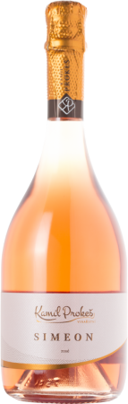 Fľaša vína Simeon rosé 2019, pestovateľský sekt (brut)